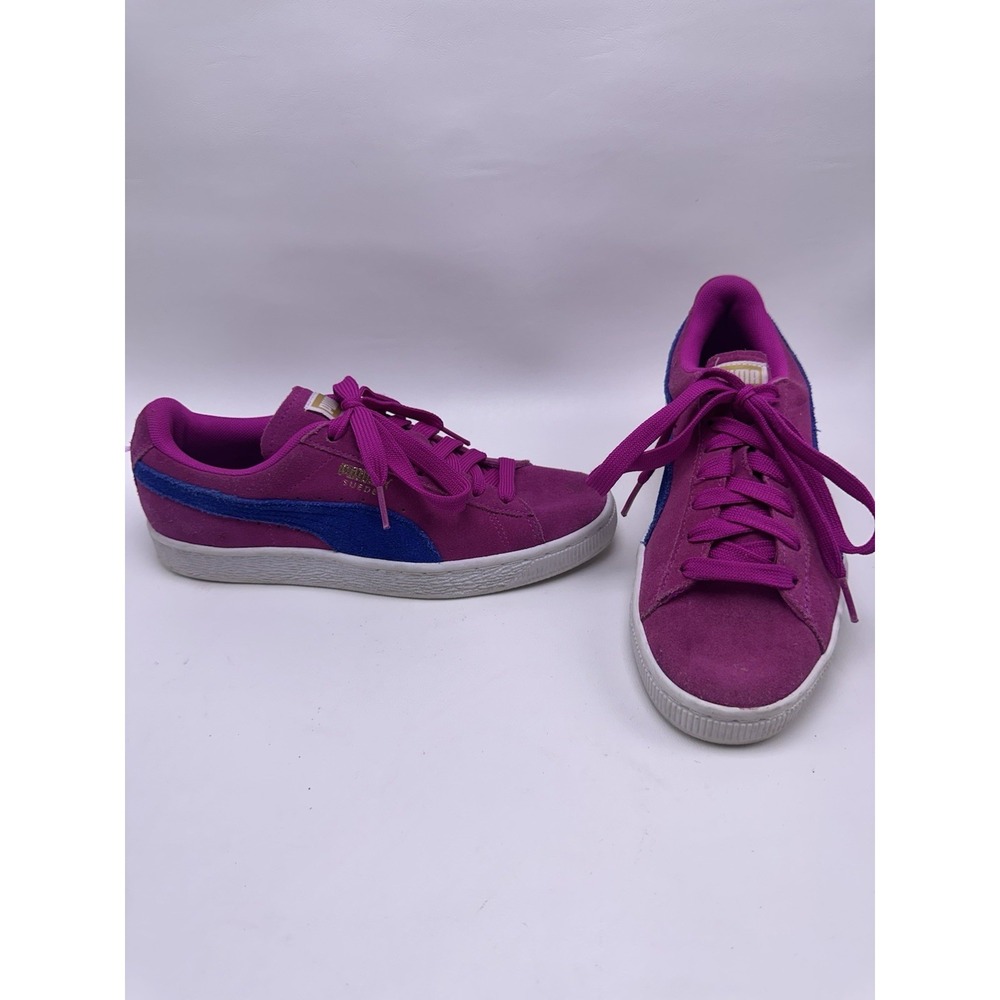 PUMA Suede Ultra Magenta Pink‎ Blue Sneakers Size 7.5 Shoes